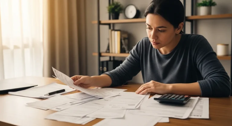 Pessoa refletindo sobre mentiras sobre dinheiro que impedem prosperidade financeira